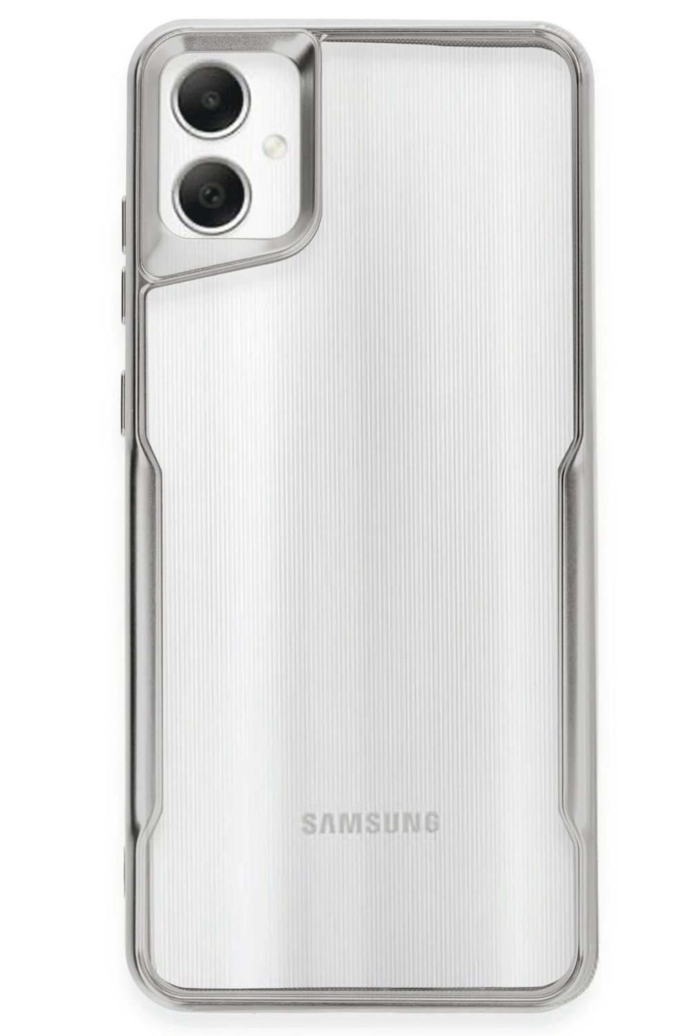 Mey İthalat®  Samsung Galaxy A05 Kılıf Boyi Silikon Kapak - Gümüş