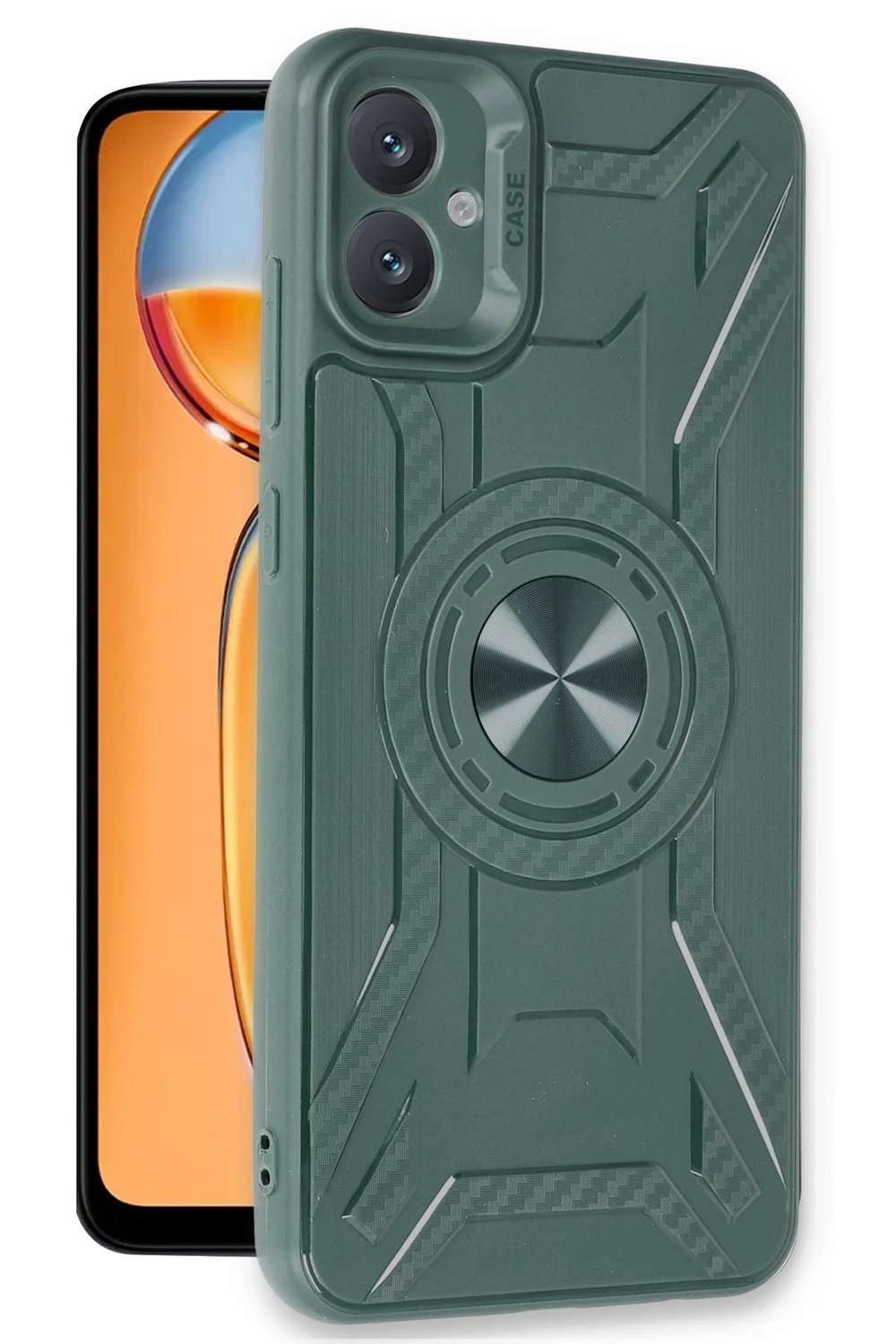 Mey İthalat®  Samsung Galaxy A05 Kılıf Lincoln Silikon - Koyu Yeşil