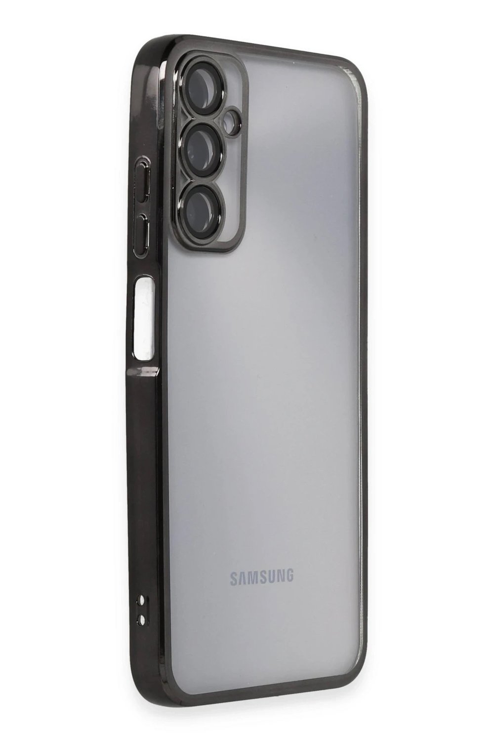 Mey İthalat®  Samsung Galaxy A05S Kılıf  Lensli Silikon - Siyah