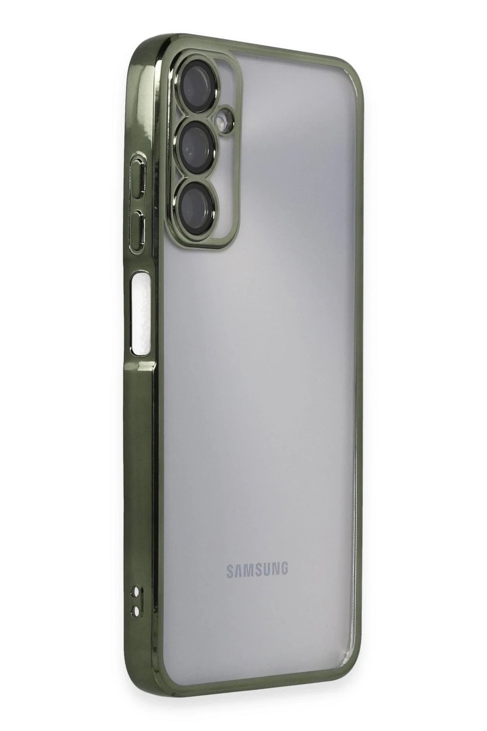 Mey İthalat®  Samsung Galaxy A05S Kılıf  Lensli Silikon - Yeşil