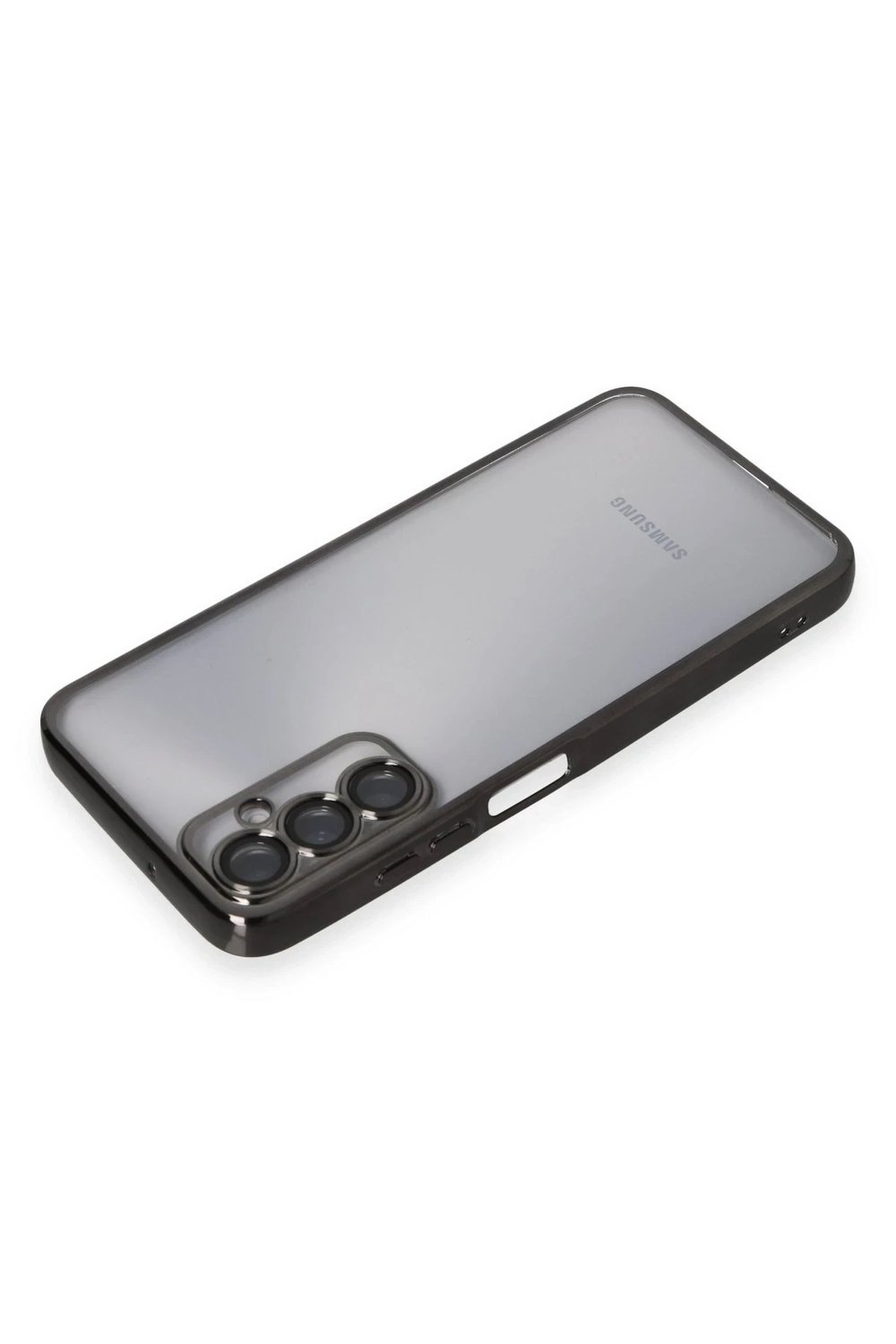 Mey İthalat®  Samsung Galaxy A05S Kılıf  Lensli Silikon - Siyah