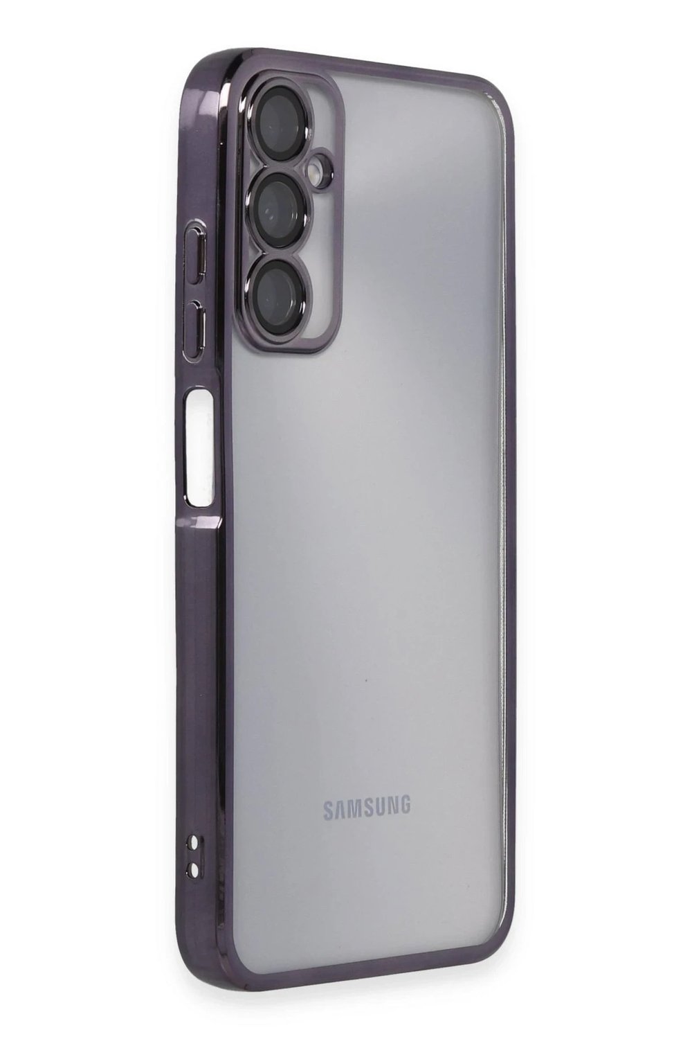 Mey İthalat®  Samsung Galaxy A05S Kılıf  Lensli Silikon - Mor