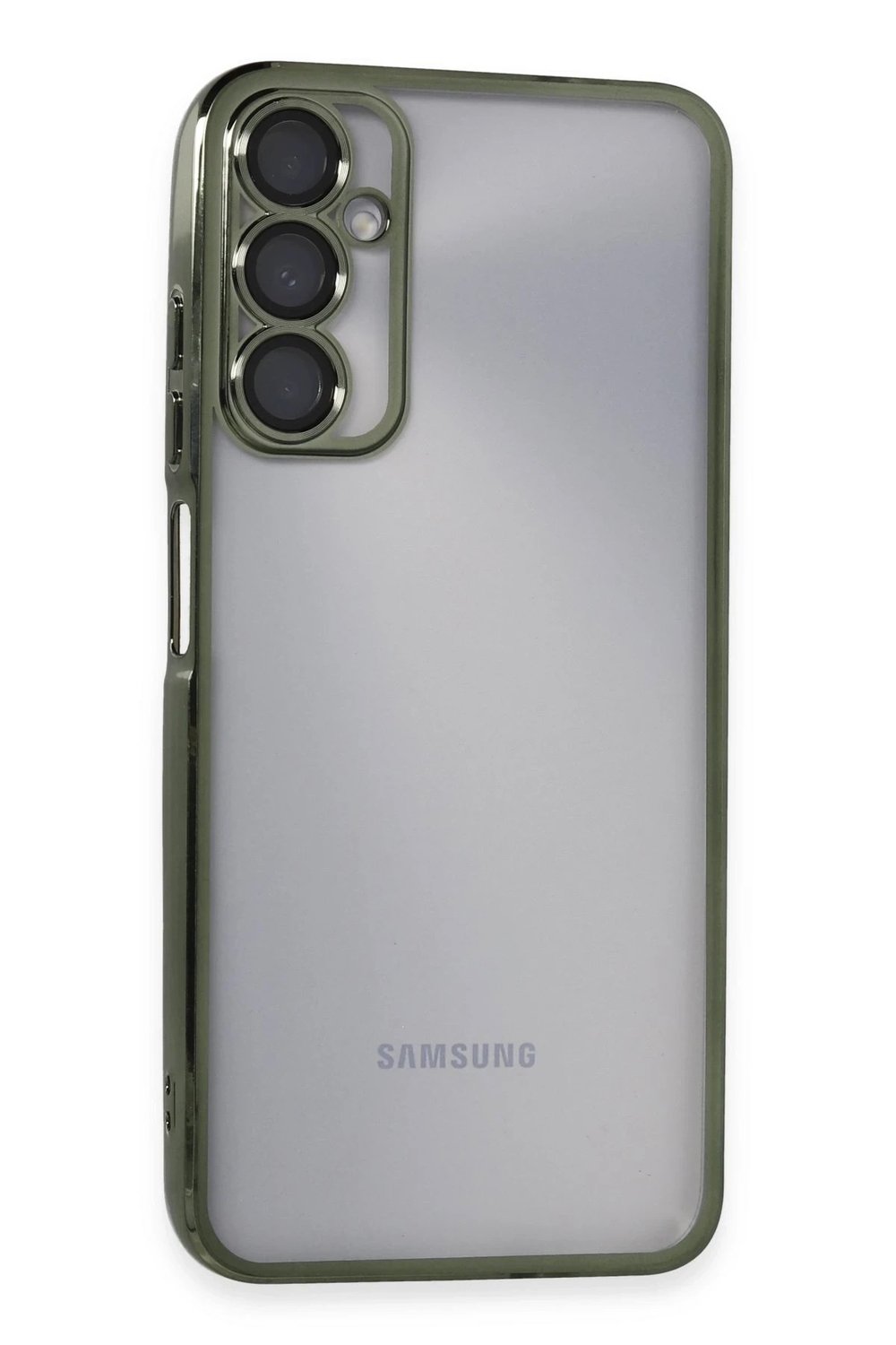 Mey İthalat®  Samsung Galaxy A05S Kılıf  Lensli Silikon - Yeşil