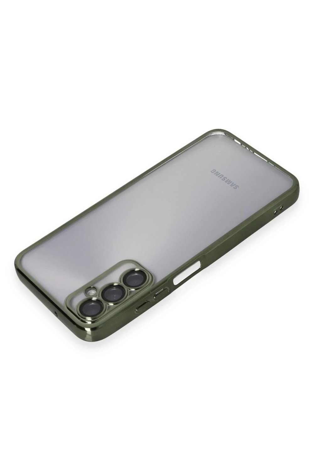 Mey İthalat®  Samsung Galaxy A05S Kılıf  Lensli Silikon - Yeşil