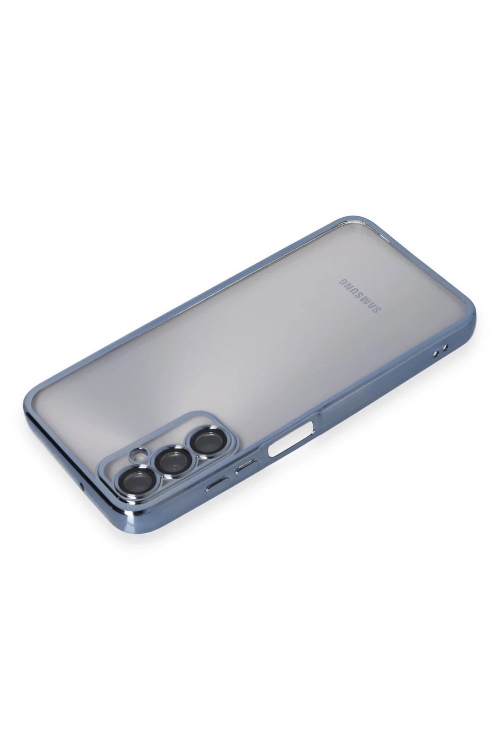 Mey İthalat®  Samsung Galaxy A05S Kılıf  Lensli Silikon - Açık Mavi