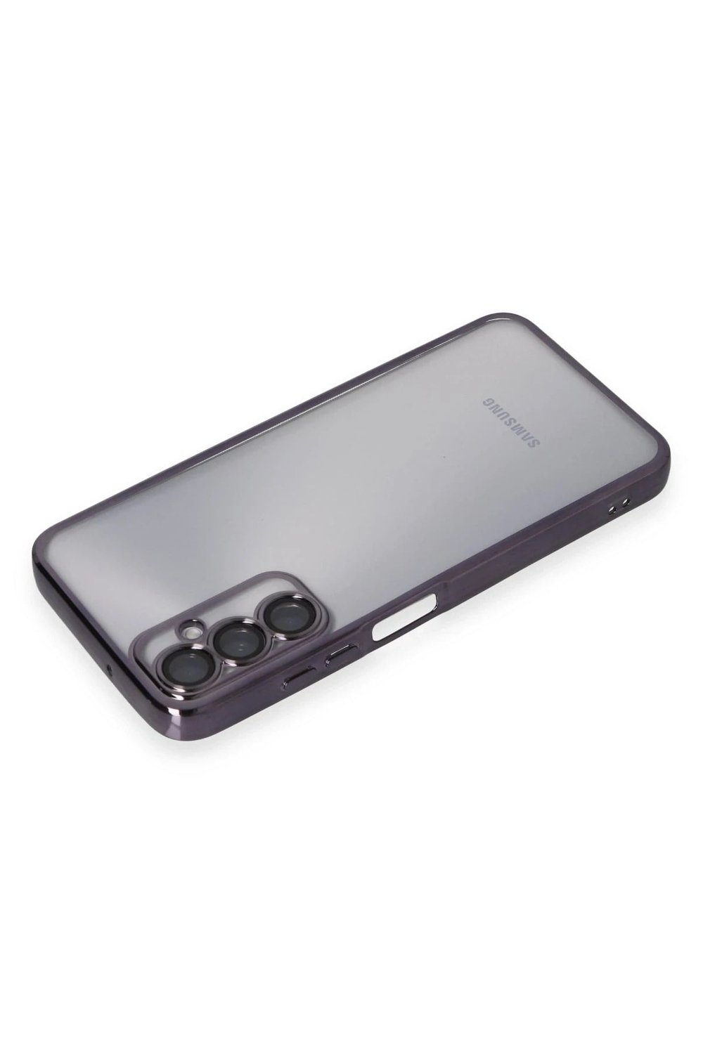 Mey İthalat®  Samsung Galaxy A05S Kılıf  Lensli Silikon - Mor