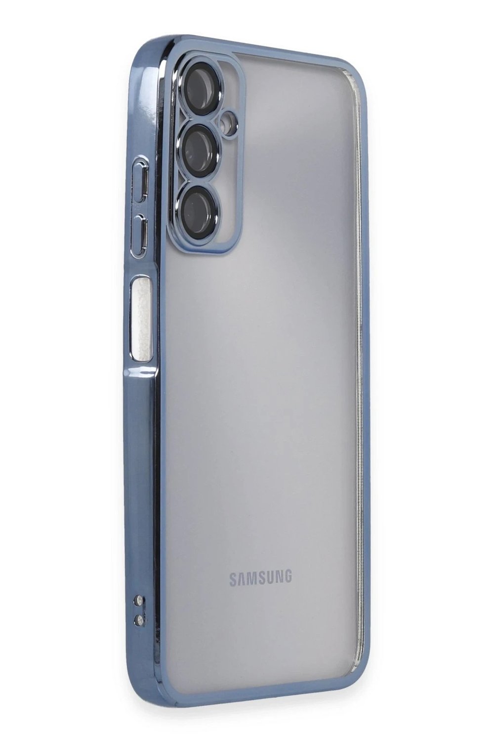 Mey İthalat®  Samsung Galaxy A05S Kılıf  Lensli Silikon - Açık Mavi