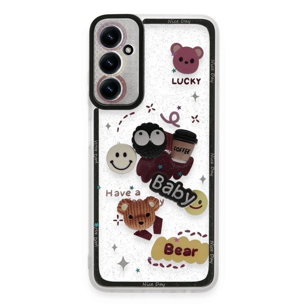 Mey İthalat®  Samsung Galaxy A05S Kılıf Sweet Desenli Silikon Kapak - Sarı