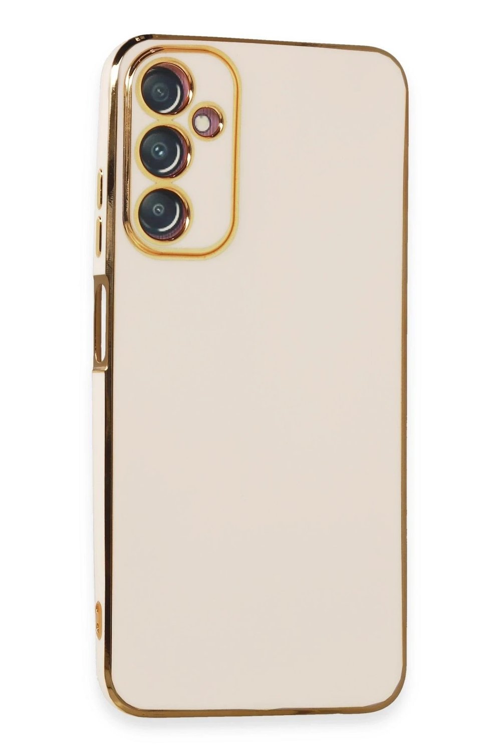 Mey İthalat®  Samsung Galaxy A05S Kılıf Volet Silikon - Beyaz