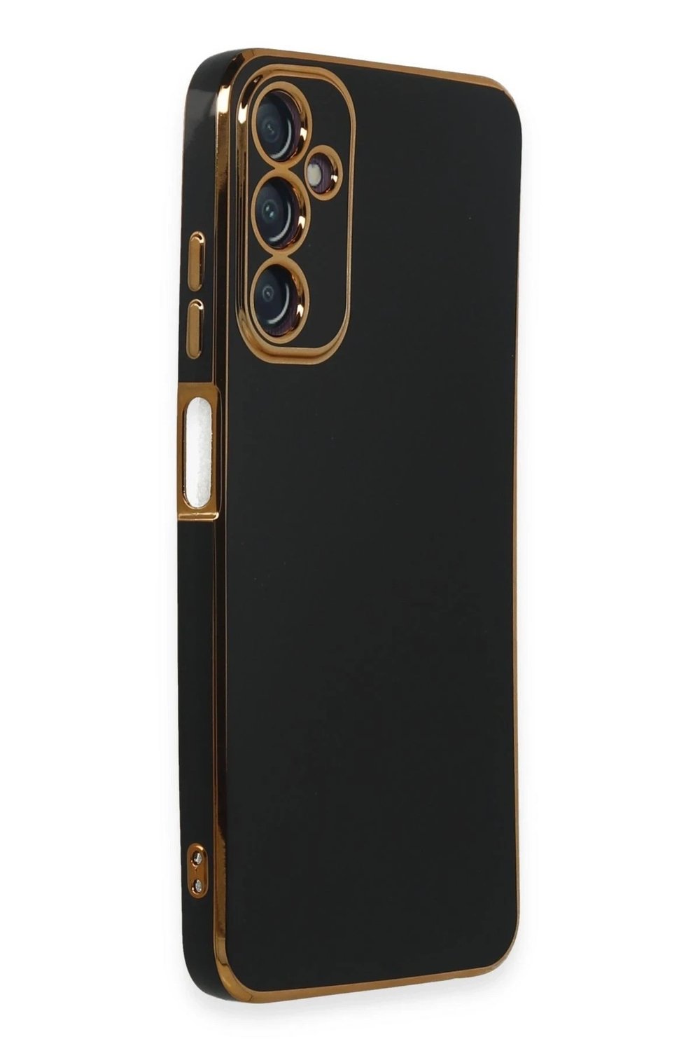 Mey İthalat®  Samsung Galaxy A05S Kılıf Volet Silikon - Siyah