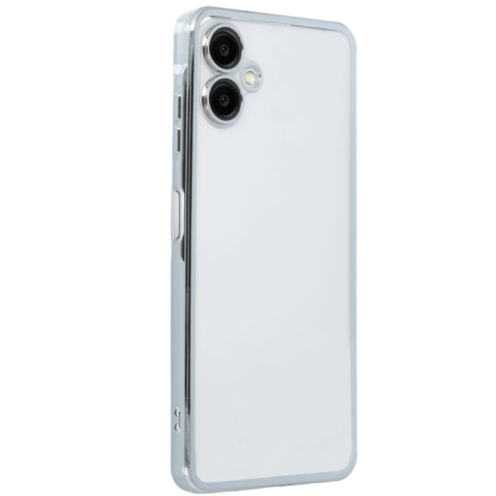 Mey İthalat®  Samsung Galaxy A06 Kılıf  Lensli Silikon - Gümüş