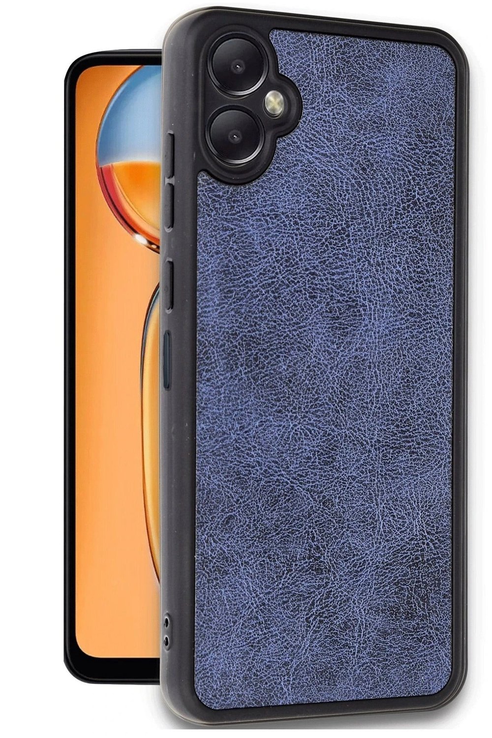 Mey İthalat®  Samsung Galaxy A06 Kılıf Aras Deri Kapak - Lacivert