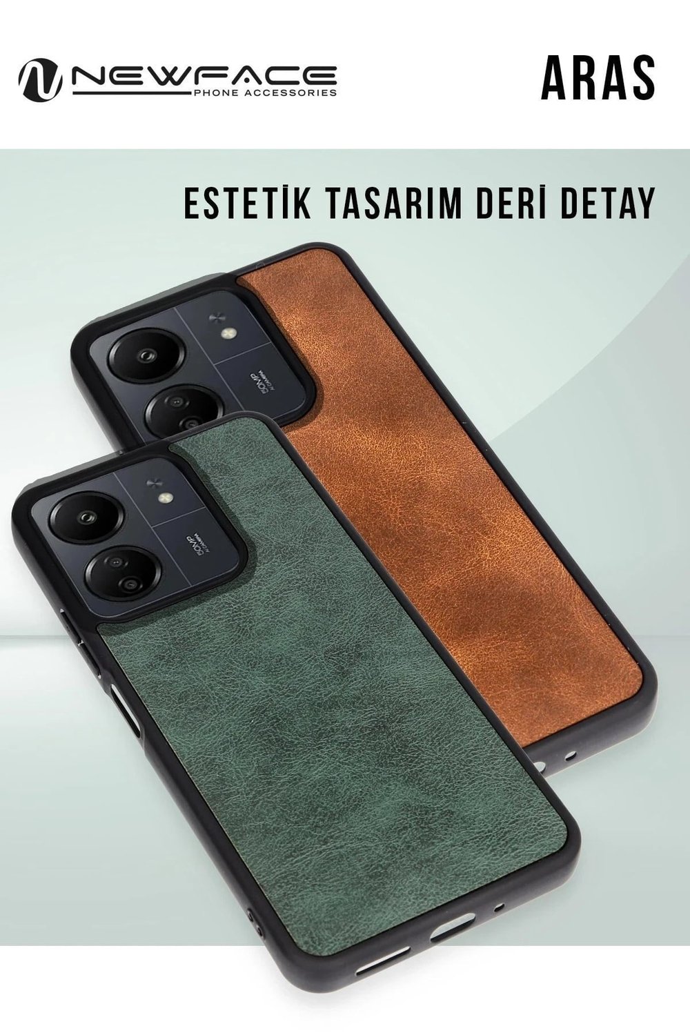 Mey İthalat®  Samsung Galaxy A06 Kılıf Aras Deri Kapak - Lacivert