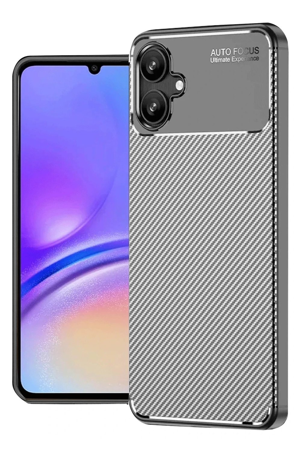 Mey İthalat®  Samsung Galaxy A06 Kılıf Auto Focus Karbon Kapak - Gri