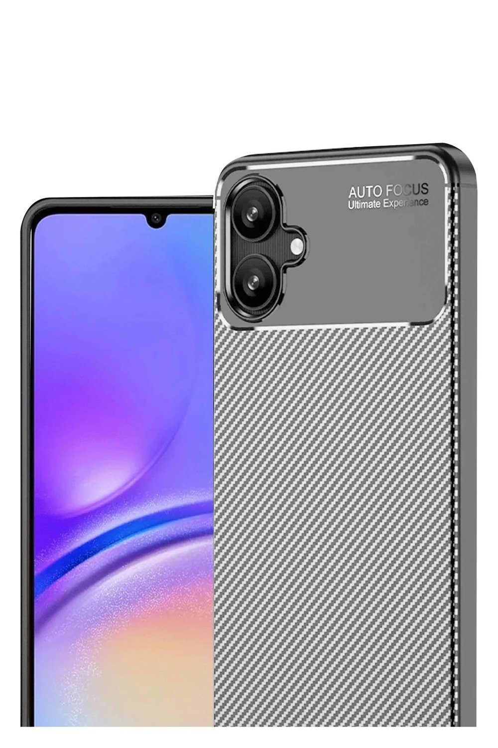 Mey İthalat®  Samsung Galaxy A06 Kılıf Auto Focus Karbon Kapak - Gri