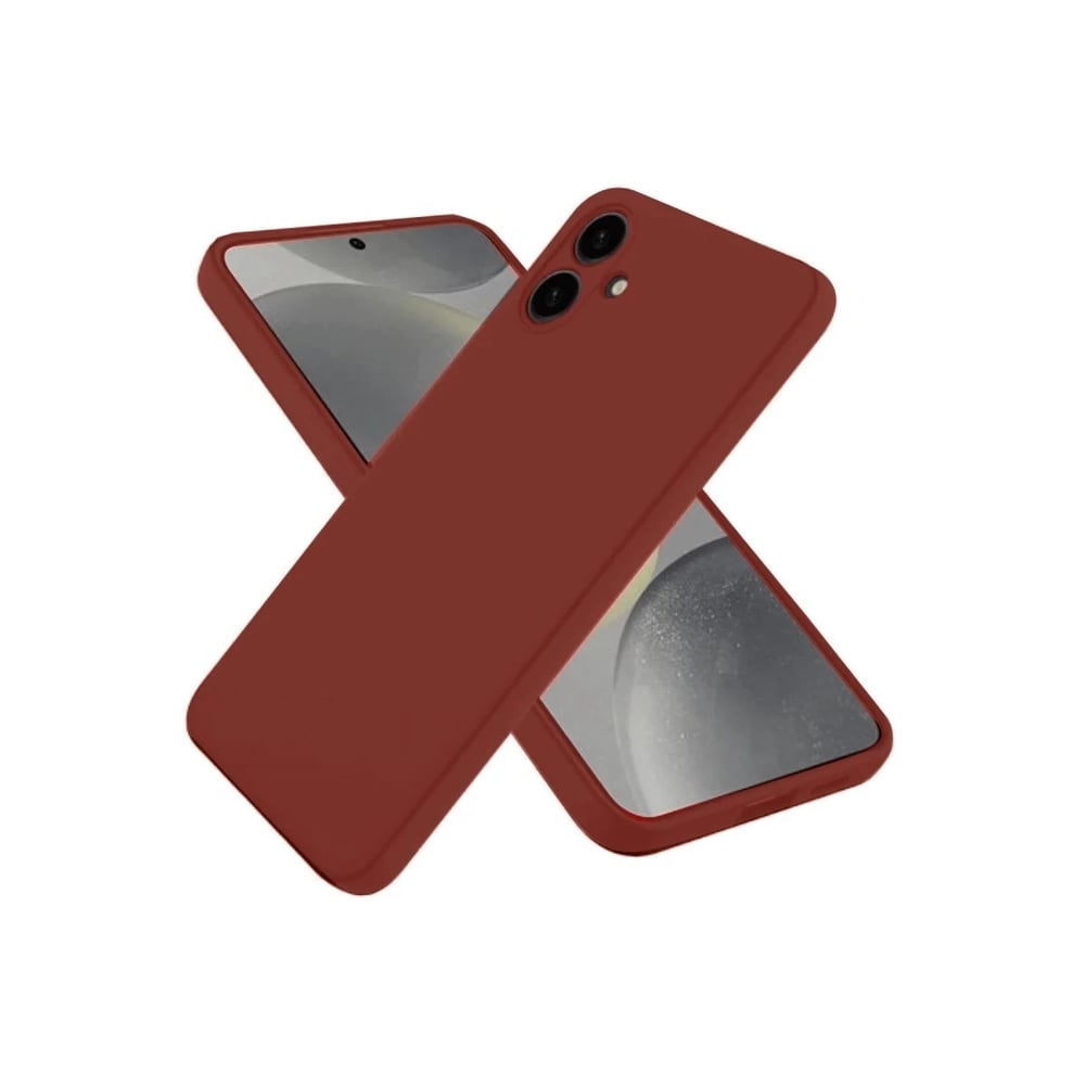 Mey İthalat®  Samsung Galaxy A06 Kılıf First Silikon - Bordo