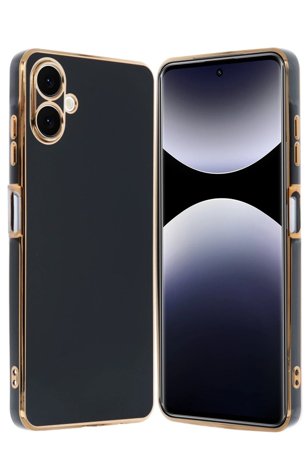Mey İthalat®  Samsung Galaxy A06 Kılıf Volet Silikon - Siyah