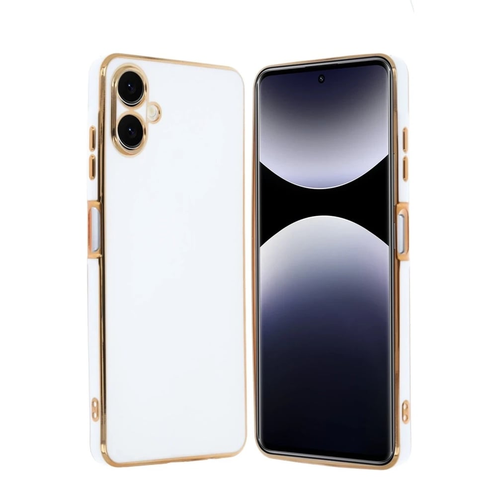 Mey İthalat®  Samsung Galaxy A06 Kılıf Volet Silikon - Beyaz
