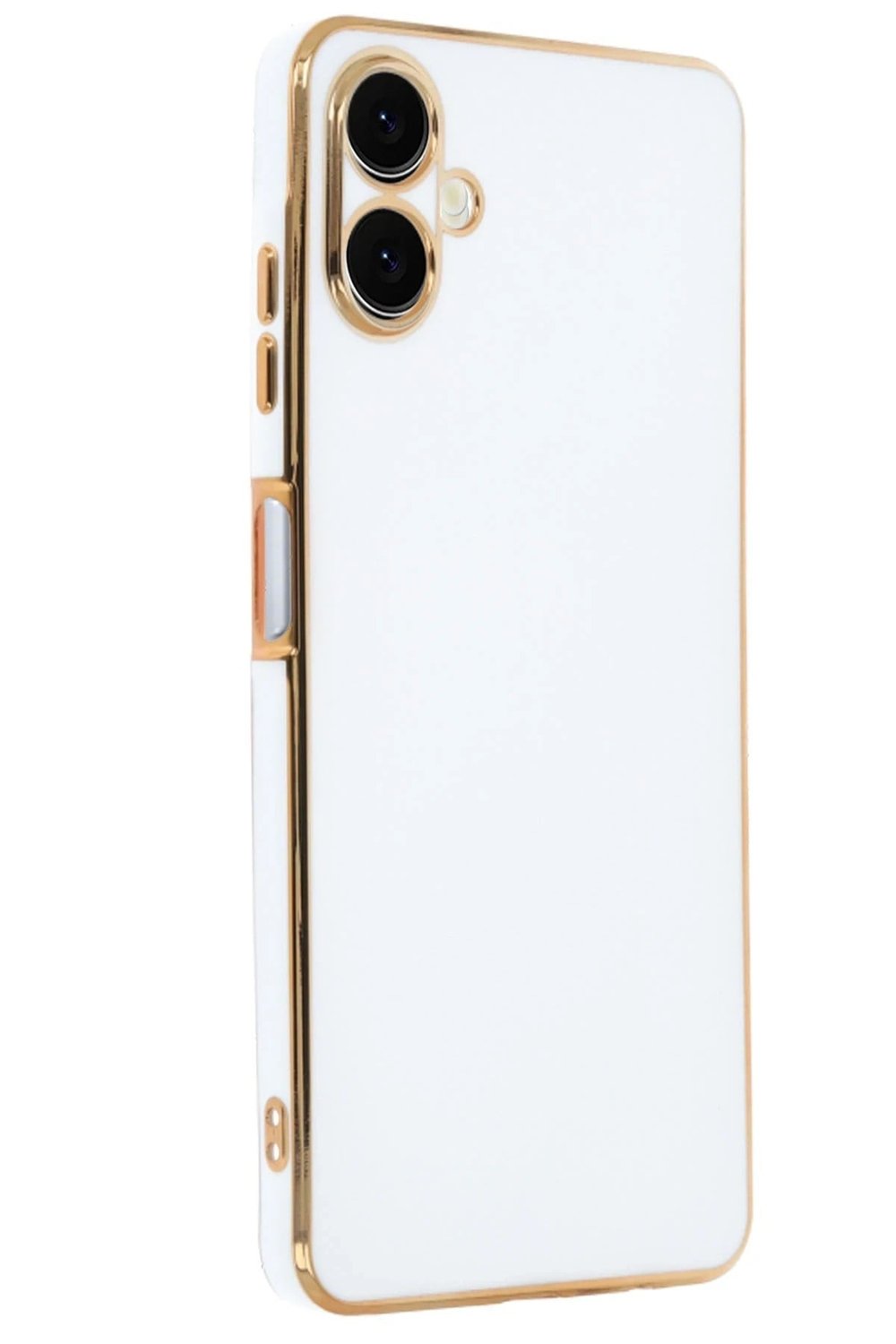 Mey İthalat®  Samsung Galaxy A06 Kılıf Volet Silikon - Beyaz