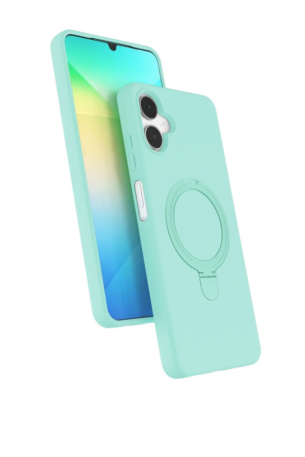 Mey İthalat®  Samsung Galaxy A06 Regal Magsafe Standlı Kapak - Su Yeşili