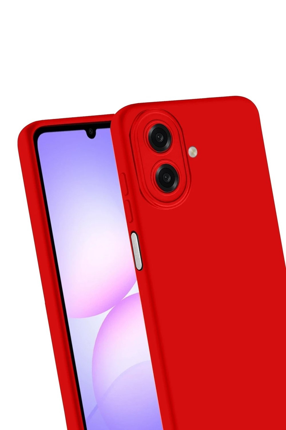 Mey İthalat®  Samsung Galaxy A07 4G First Silikon - Kırmızı