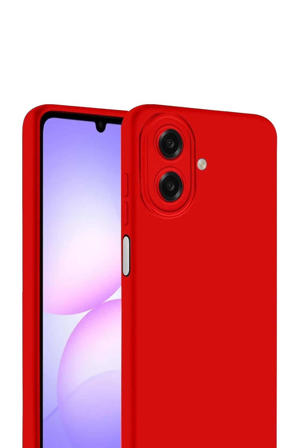 Mey İthalat®  Samsung Galaxy A07 4G First Silikon - Kırmızı