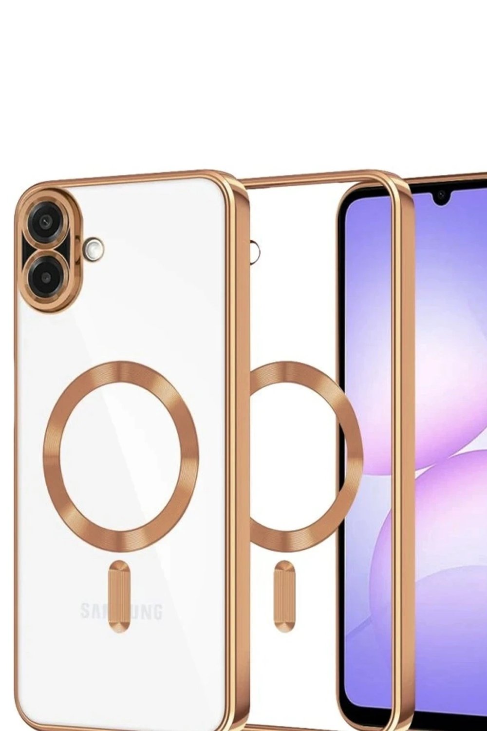 Mey İthalat®  Samsung Galaxy A07 4G Kross Magneticsafe Kapak - Çöl Titanyum