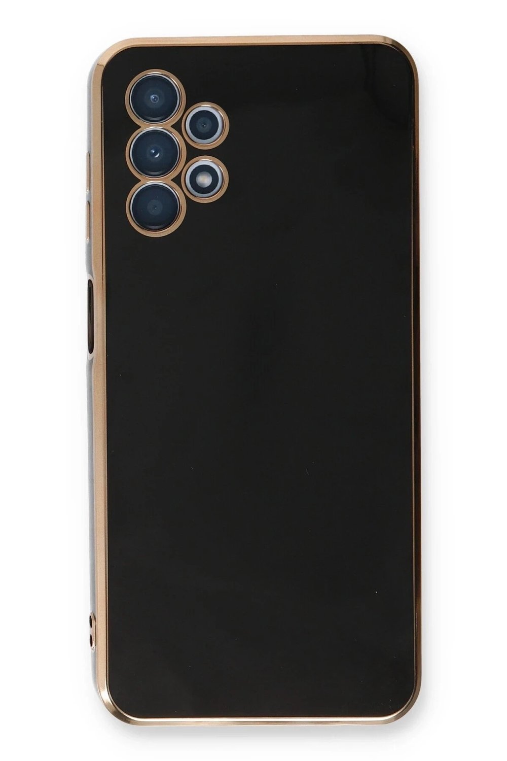 Mey İthalat®  Samsung Galaxy A13 4G Kılıf Volet Silikon - Siyah
