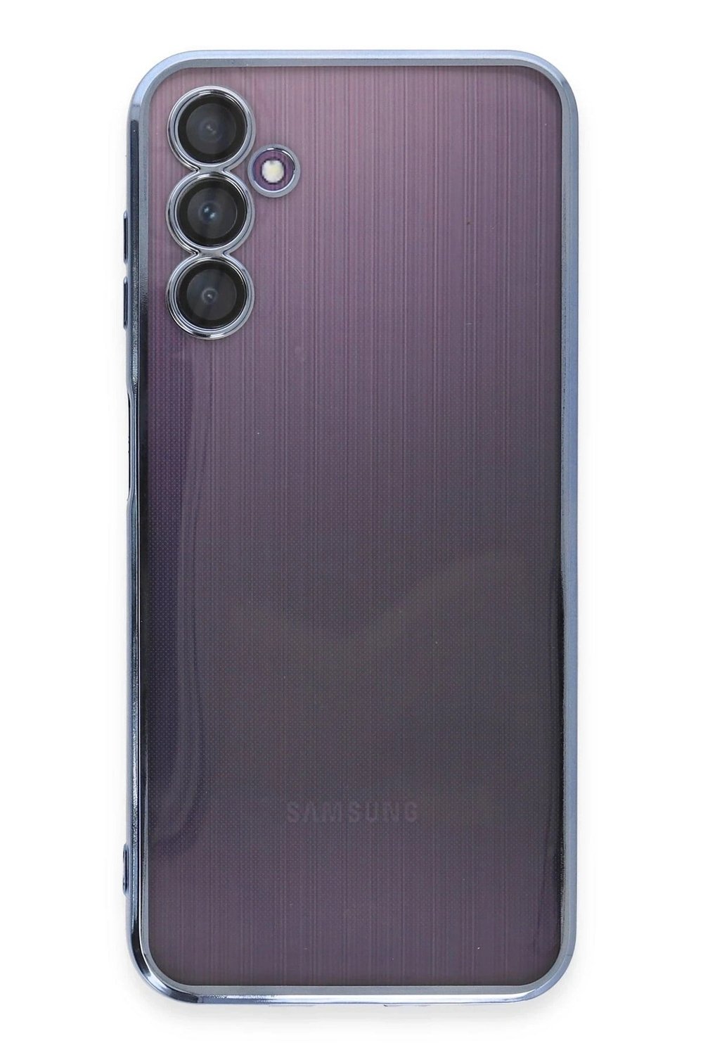 Mey İthalat®  Samsung Galaxy A14 4G Kılıf  Lensli Silikon - Açık Mavi
