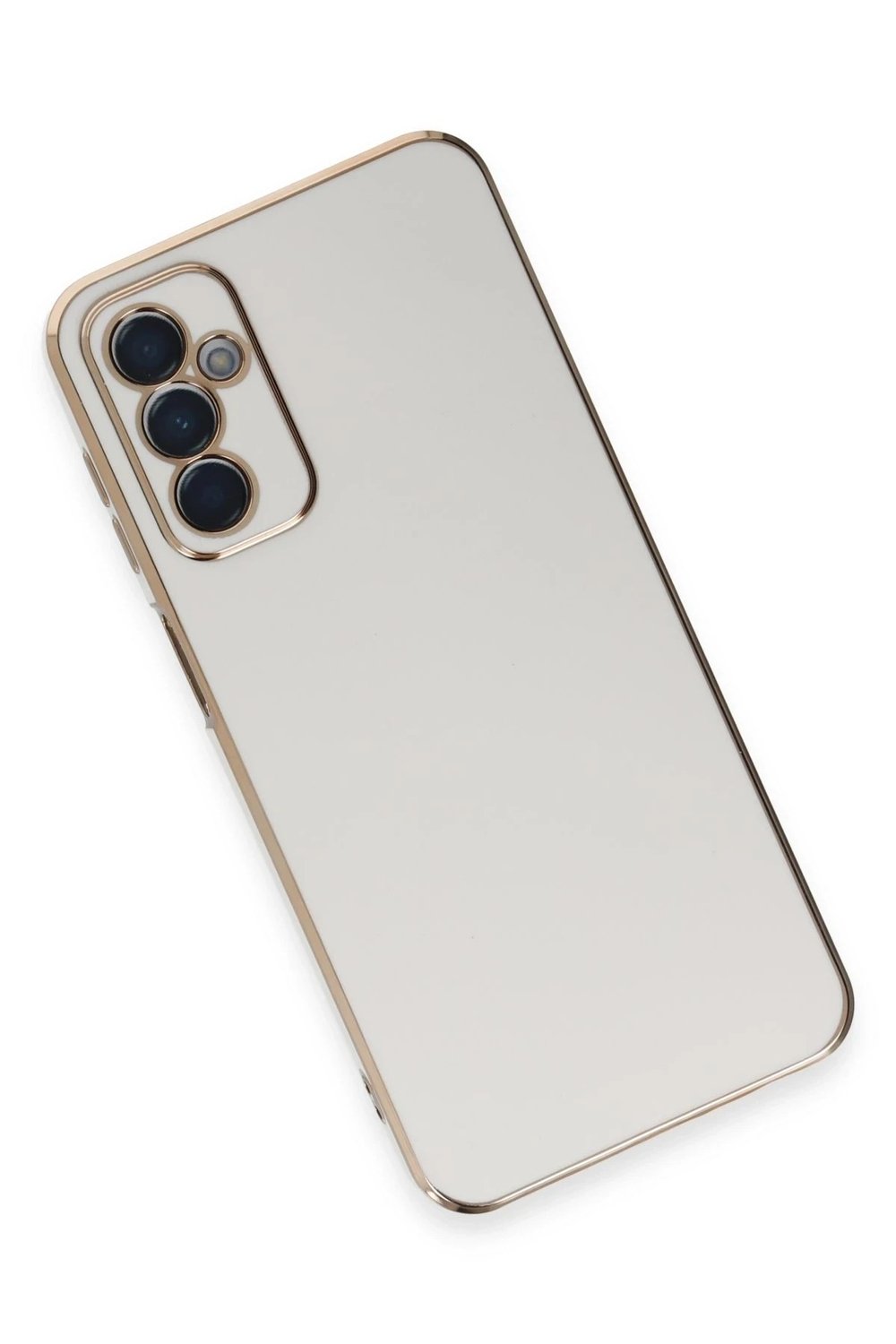 Mey İthalat®  Samsung Galaxy A14 4G Kılıf Volet Silikon - Beyaz