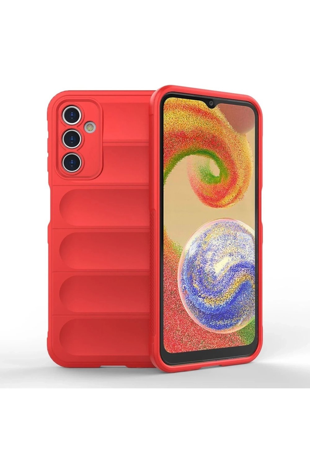 Mey İthalat®  Samsung Galaxy A14 4G Kılıf Optimum Silikon - Kırmızı