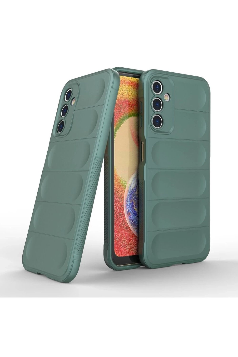 Mey İthalat®  Samsung Galaxy A14 4G Kılıf Optimum Silikon - Koyu Yeşil