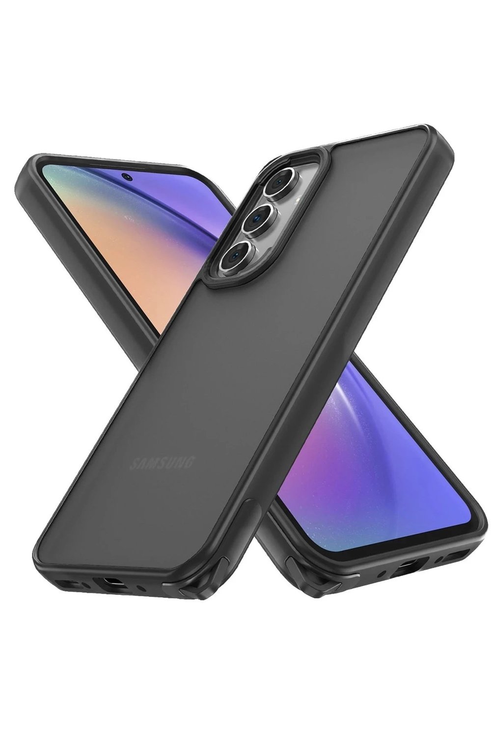 Mey İthalat®  Samsung Galaxy A14 4G Kılıf Elegant Kapak - Siyah
