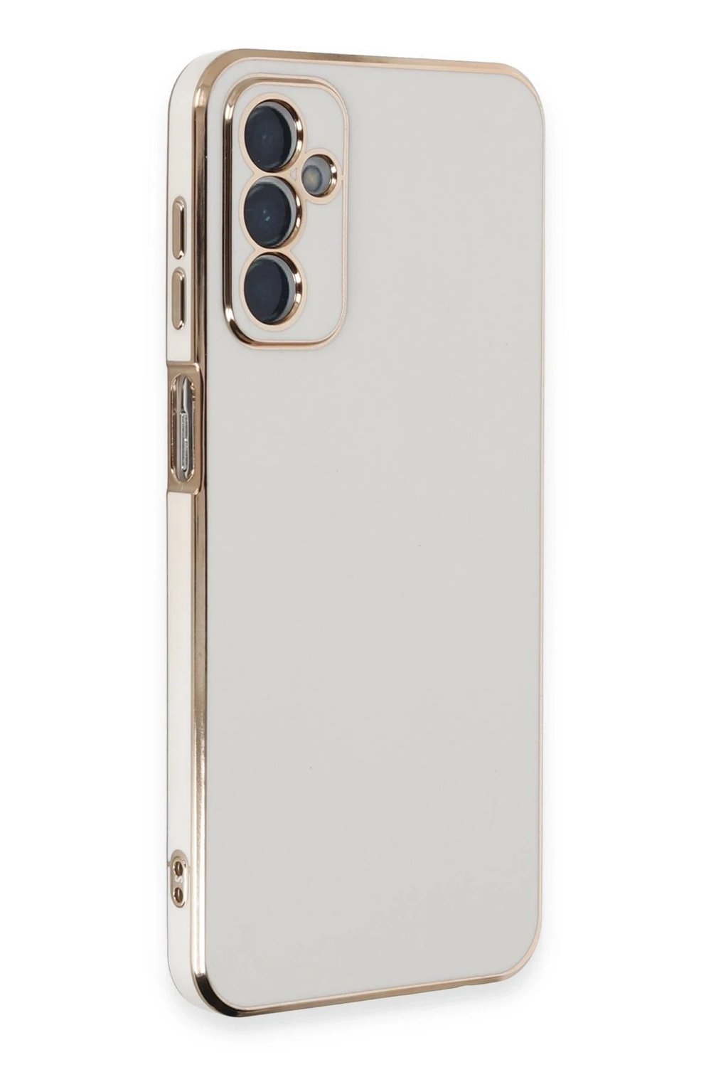 Mey İthalat®  Samsung Galaxy A14 4G Kılıf Volet Silikon - Beyaz