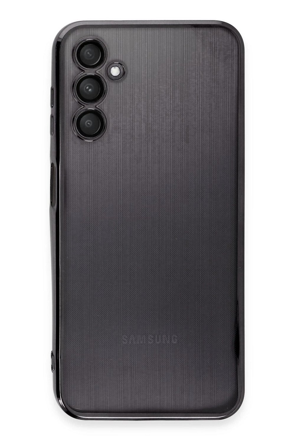 Mey İthalat®  Samsung Galaxy A14 4G Kılıf  Lensli Silikon - Siyah
