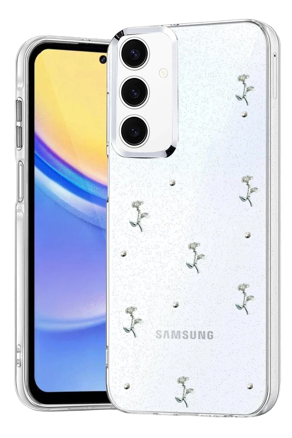 Mey İthalat®  Samsung Galaxy A15 4G Fiyonk Desenli Kapak - Desen 2