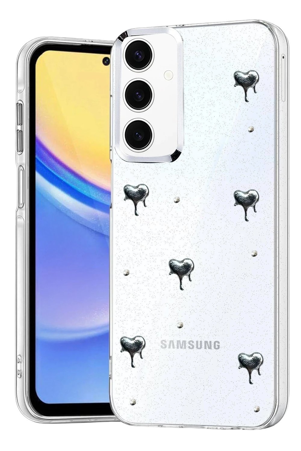 Mey İthalat®  Samsung Galaxy A15 4G Fiyonk Desenli Kapak - Desen 3