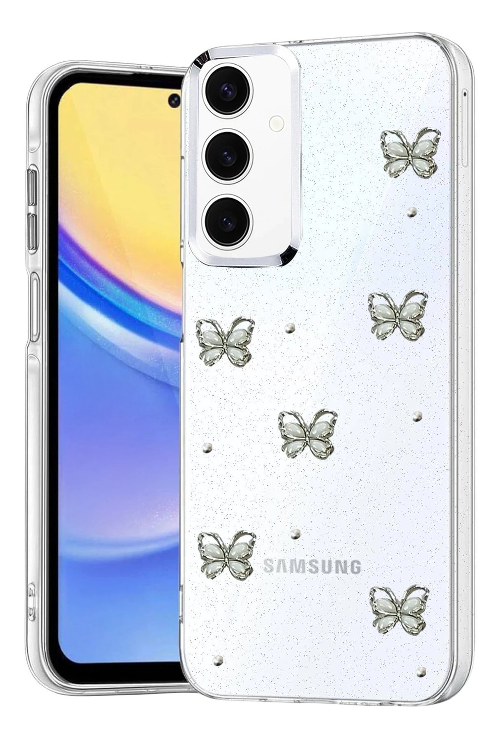 Mey İthalat®  Samsung Galaxy A15 4G Fiyonk Desenli Kapak - Desen 9