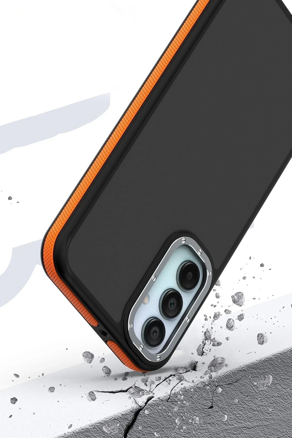 Mey İthalat®  Samsung Galaxy A15 4G Harvel Kapak - Titan Gri