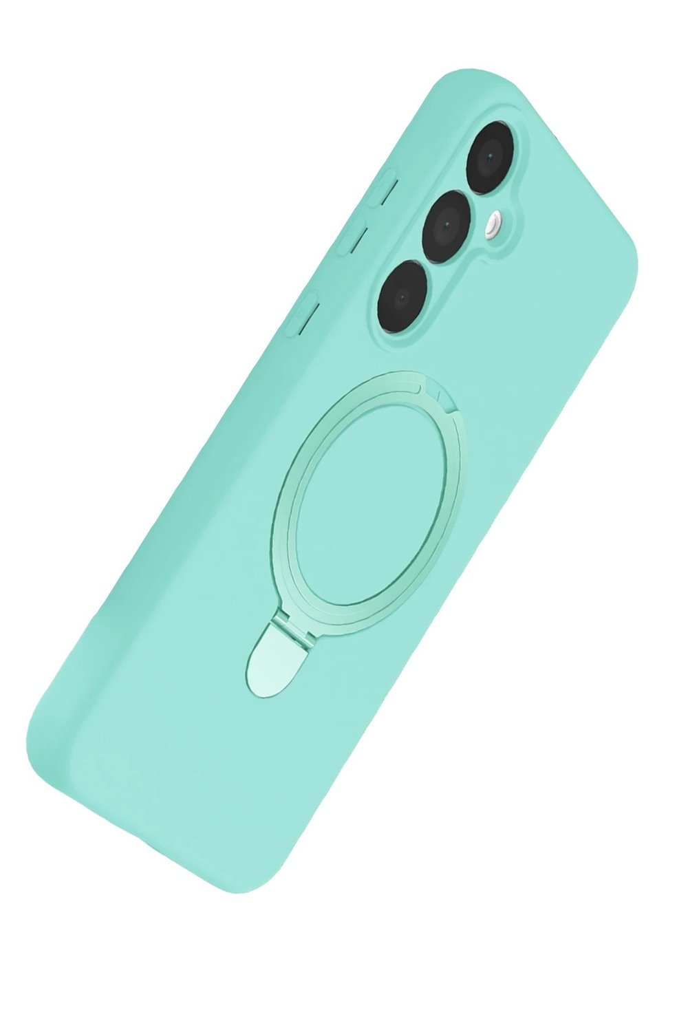 Mey İthalat®  Samsung Galaxy A15 4G Regal Magsafe Standlı Kapak - Su Yeşili