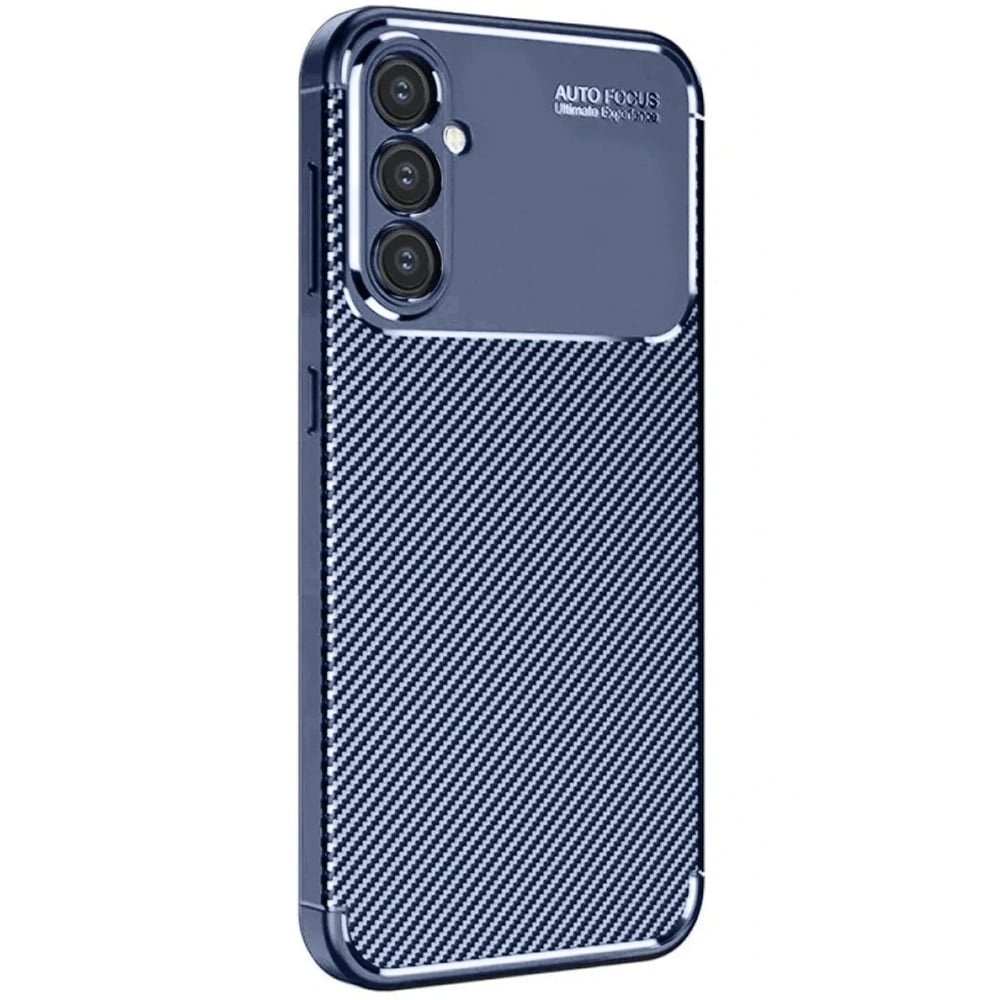 Mey İthalat®  Samsung Galaxy A16 5G Kılıf Auto Focus Karbon Kapak - Lacivert