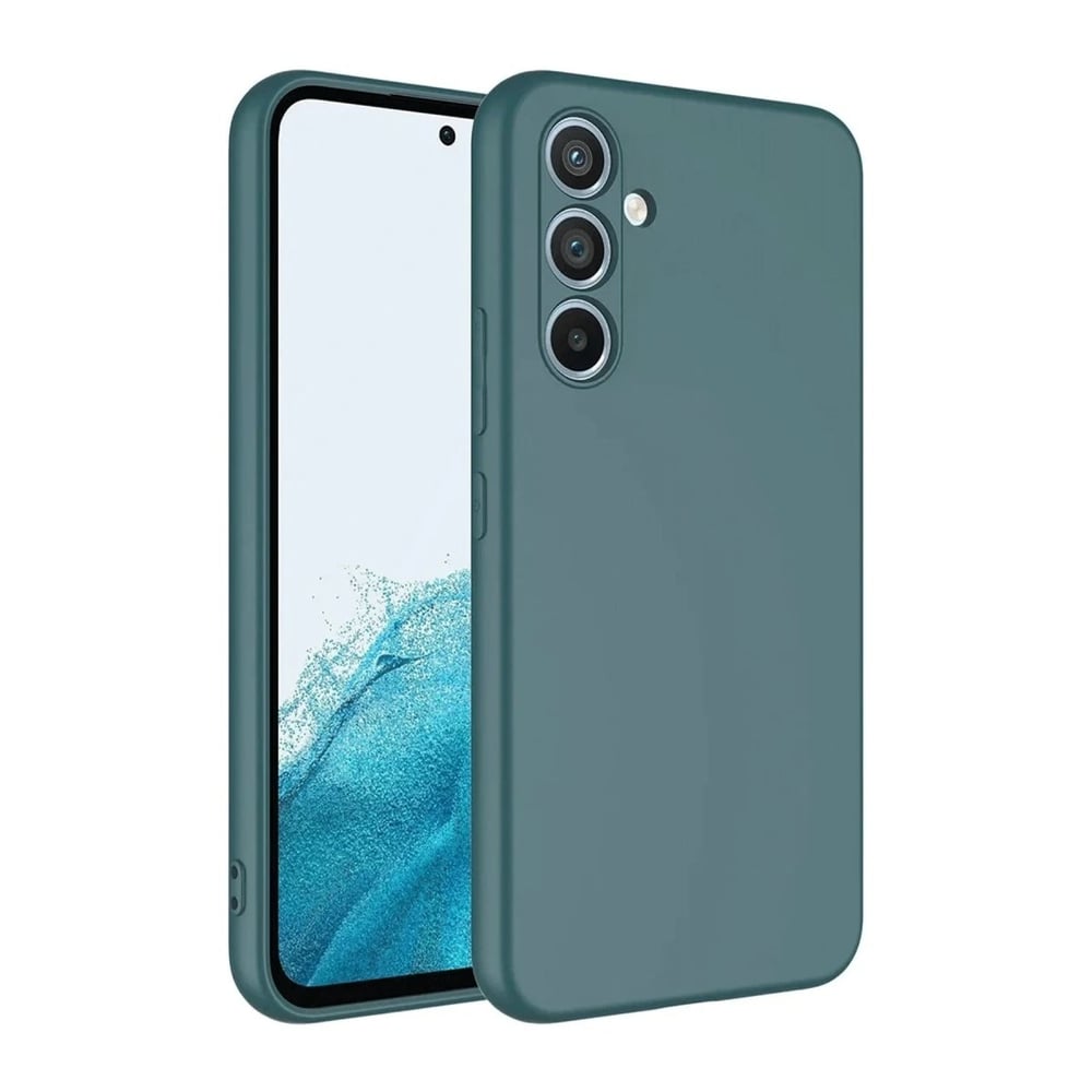 Mey İthalat®  Samsung Galaxy A16 5G Kılıf First Silikon - Koyu Yeşil