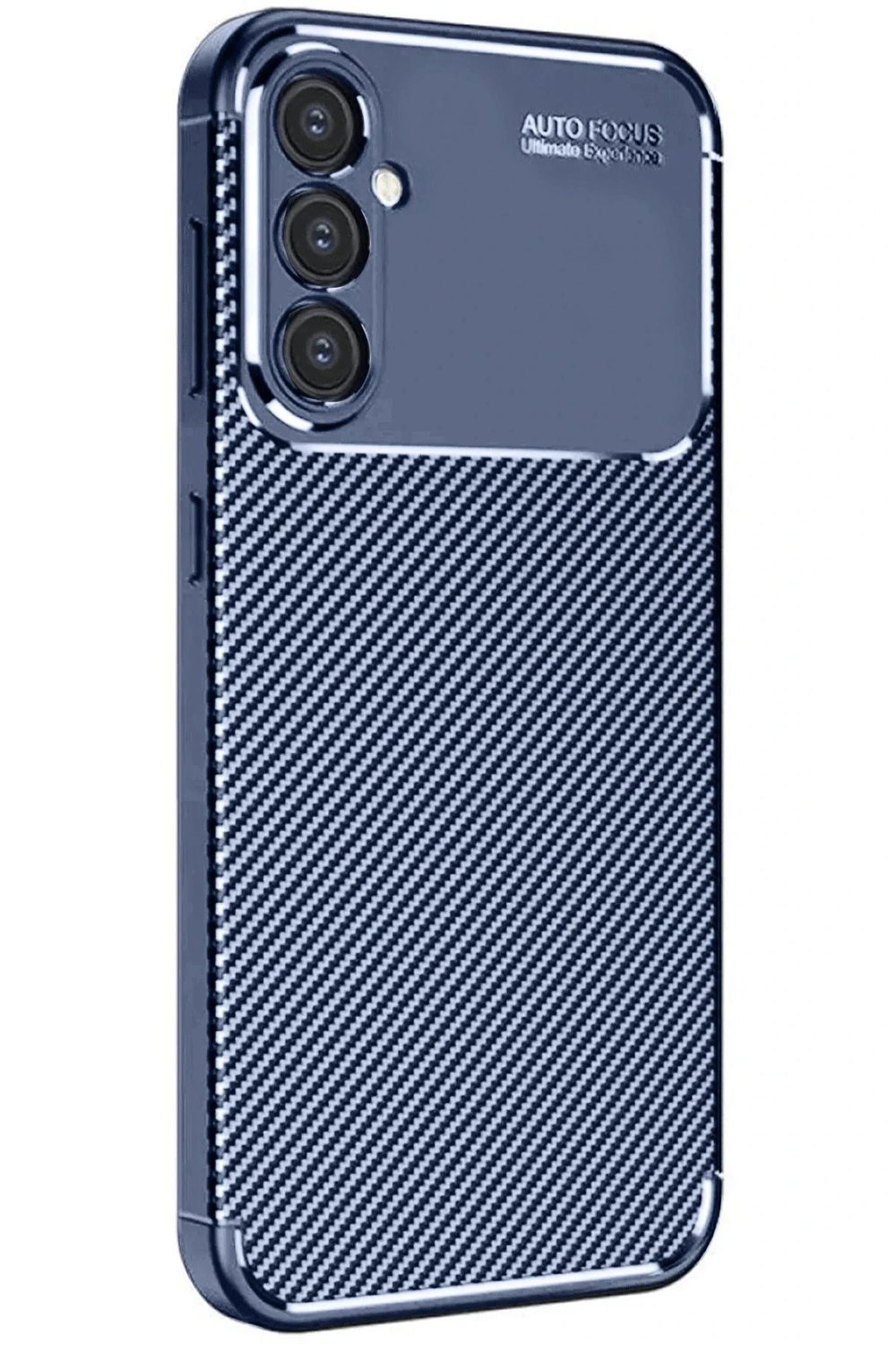 Mey İthalat®  Samsung Galaxy A16 5G Kılıf Auto Focus Karbon Kapak - Lacivert