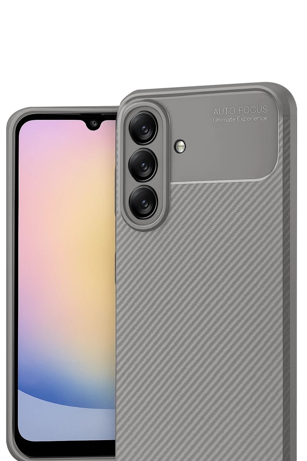 Mey İthalat®  Samsung Galaxy A17 5G Auto Focus Karbon Kapak - Gri