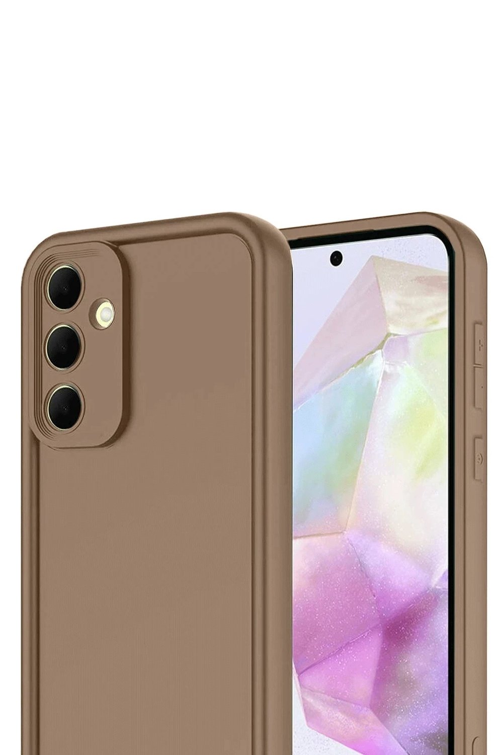 Mey İthalat®  Samsung Galaxy A17 5G Viera Silikon - Kahverengi