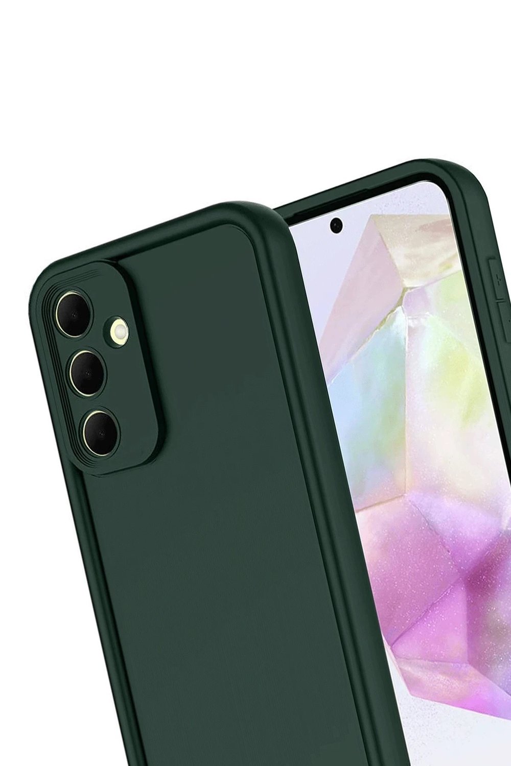 Mey İthalat®  Samsung Galaxy A17 5G Viera Silikon - Koyu Yeşil