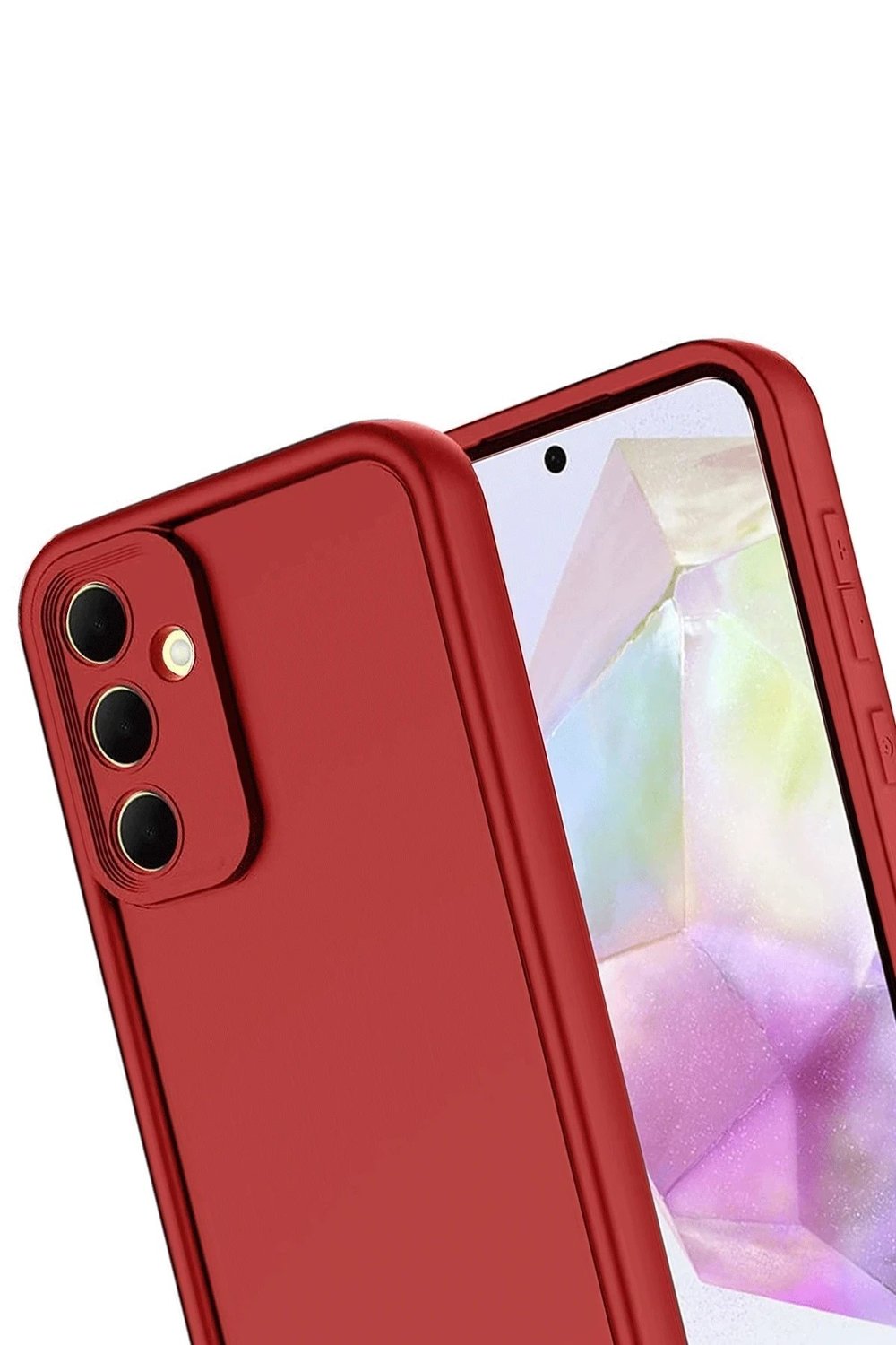 Mey İthalat®  Samsung Galaxy A17 5G Viera Silikon - Kırmızı