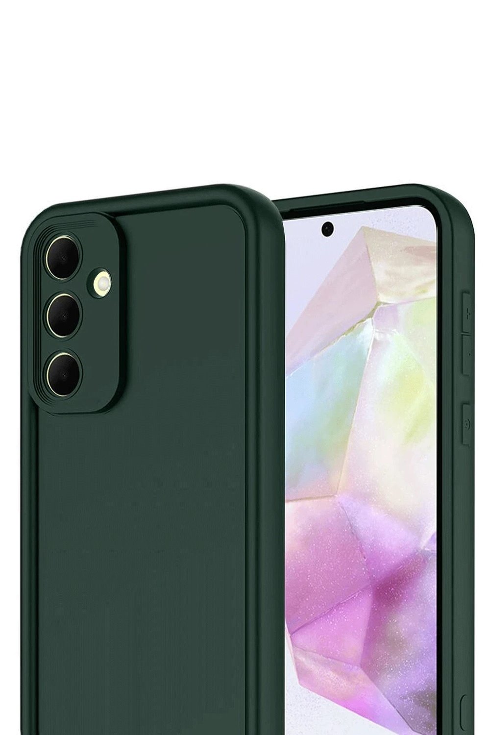 Mey İthalat®  Samsung Galaxy A17 5G Viera Silikon - Koyu Yeşil