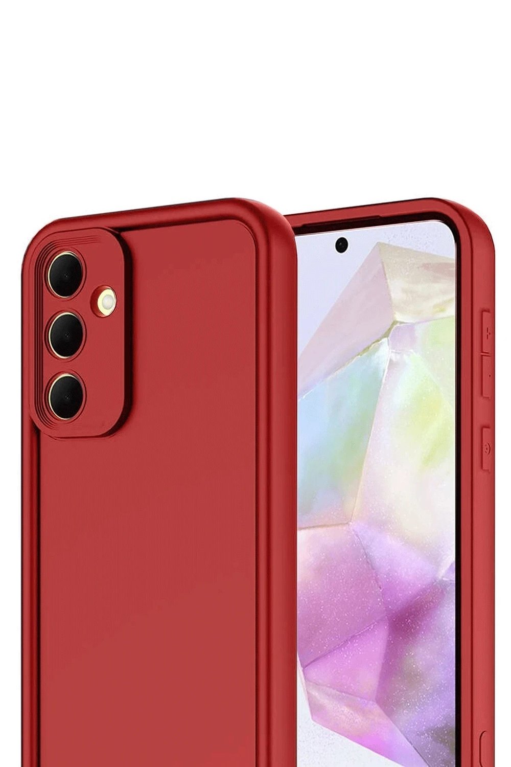 Mey İthalat®  Samsung Galaxy A17 5G Viera Silikon - Kırmızı