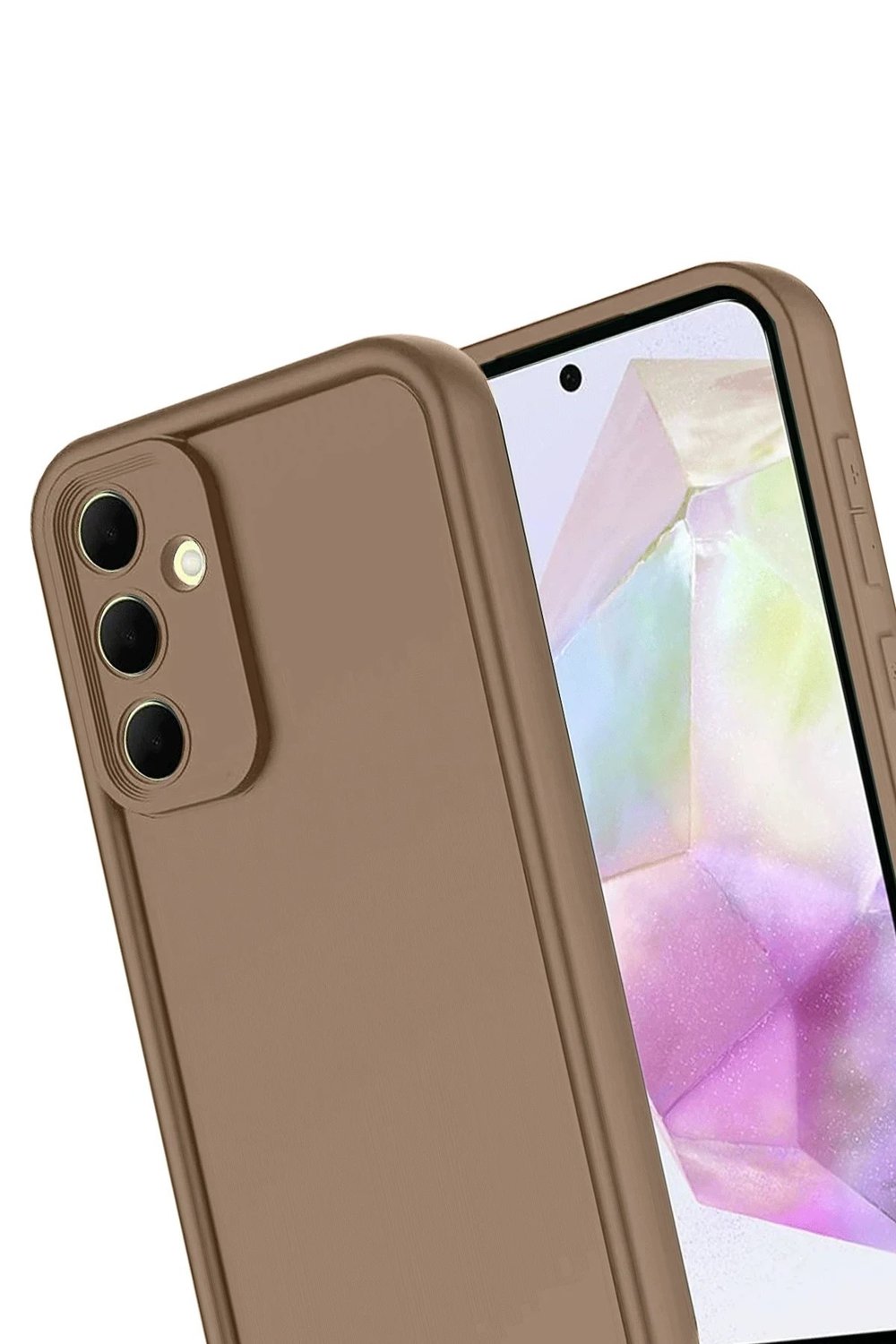 Mey İthalat®  Samsung Galaxy A17 5G Viera Silikon - Kahverengi